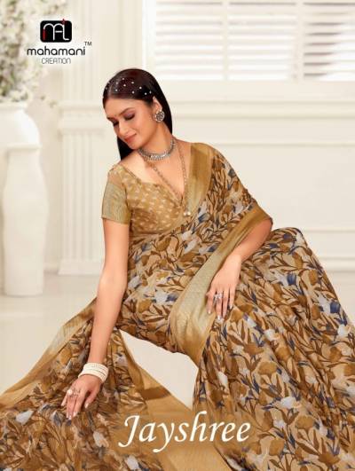 JAYSHREE BY MAHAMANI CREATION PRINTED SAREE WHOLESALER IN SURAT